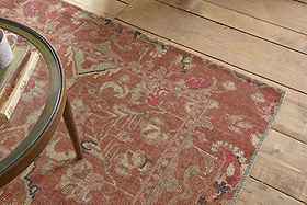 Ikowe Recycled PET Rug - Tonal Red - 150 x 240cm-RUGS-Nkuku