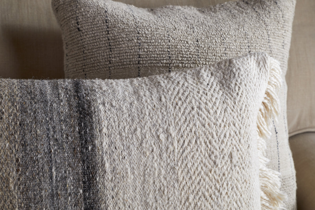 Icai Ombre Cushion Cover - Mocha - 60 x 40cm-TEXTILES-Nkuku