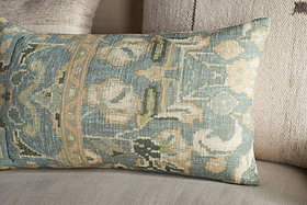 Selyo Tapestry Cushion Cover - Green - 60 x 40cm-TEXTILES-Nkuku
