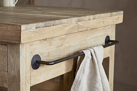 Tivu Reclaimed Wood Kitchen Island - Natural-STORAGE FURNITURE-Nkuku