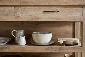 Tivu Reclaimed Wood Kitchen Island - Natural-STORAGE FURNITURE-Nkuku