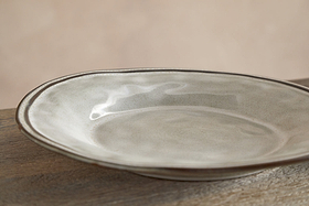 Pedra Side Plate - Pewter-TABLEWARE-Nkuku