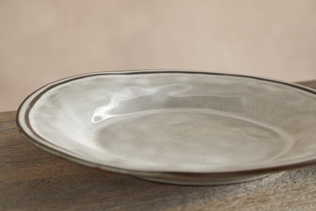 Pedra Side Plate - Pewter-TABLEWARE-Nkuku
