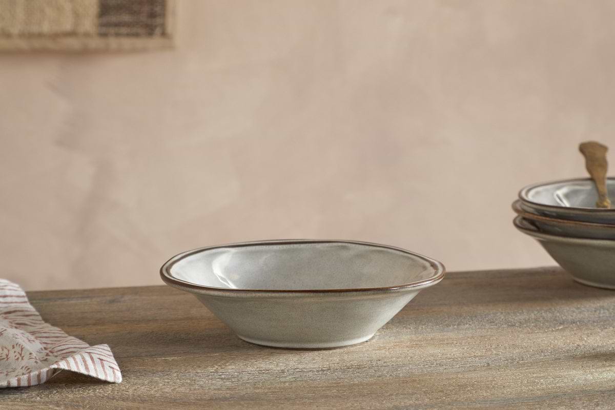 Pedra Cereal Bowl - Pewter-TABLEWARE-Nkuku