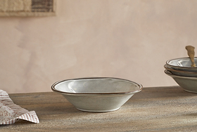Pedra Cereal Bowl - Pewter-TABLEWARE-Nkuku