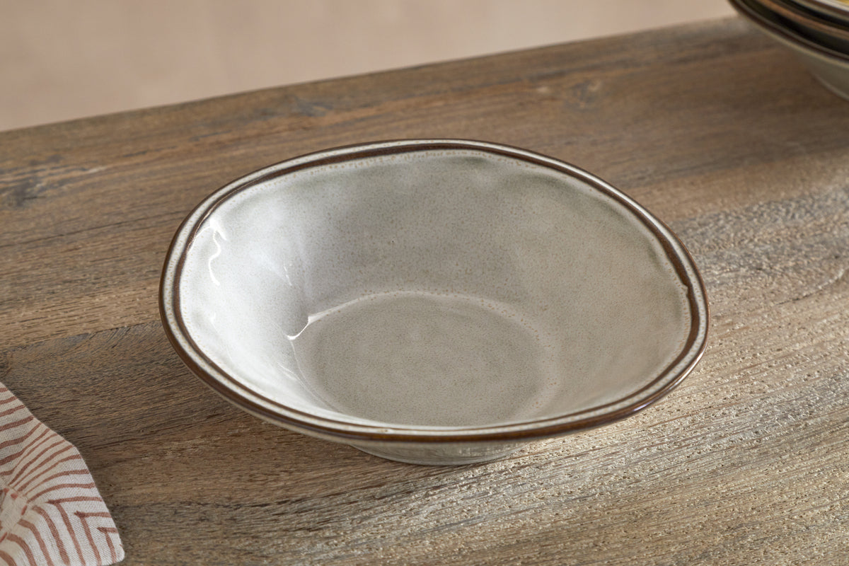 Pedra Cereal Bowl - Pewter-TABLEWARE-Nkuku