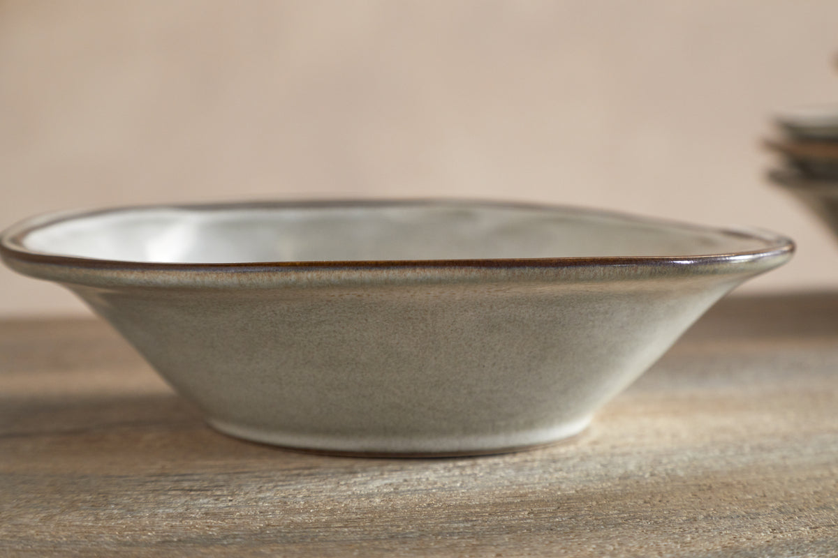 Pedra Cereal Bowl - Pewter-TABLEWARE-Nkuku