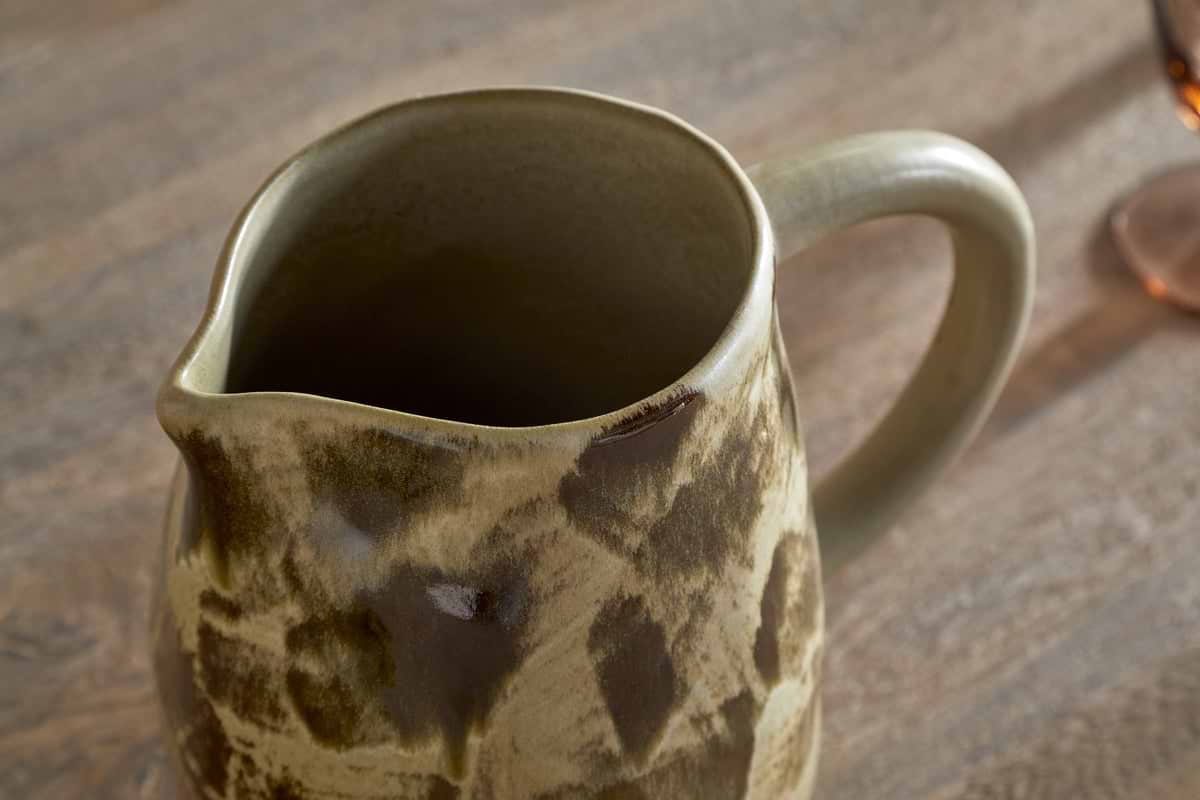 Terra Jug - Khaki Green-SERVEWARE-Nkuku