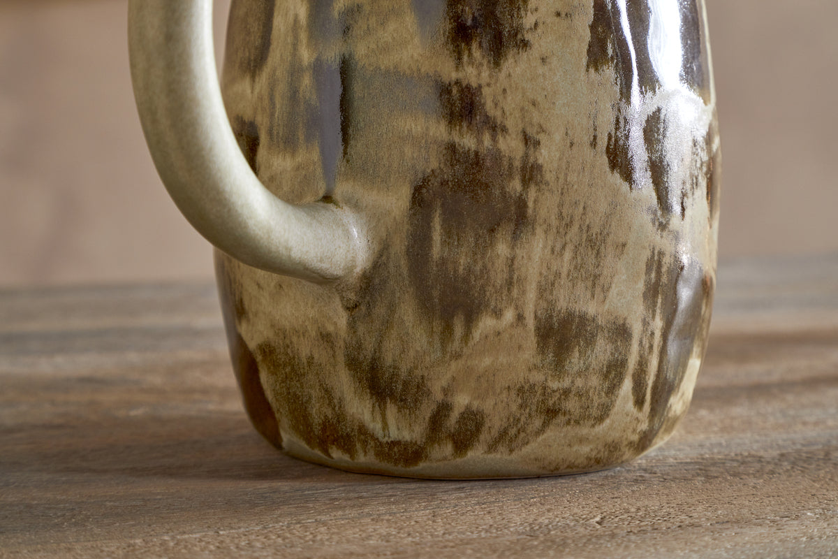 Terra Jug - Khaki Green-SERVEWARE-Nkuku