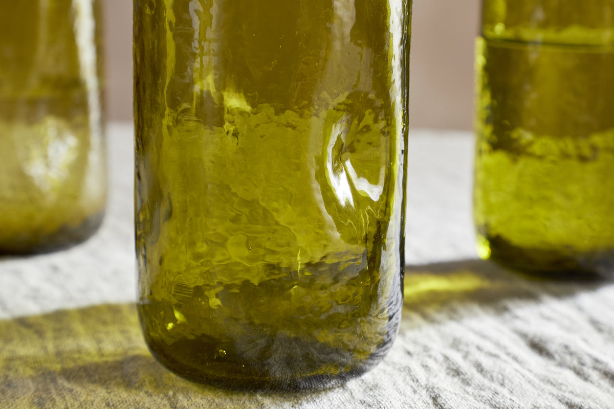 Chandani Tumbler - Green - Large (Set of 4)-GLASSWARE-Nkuku