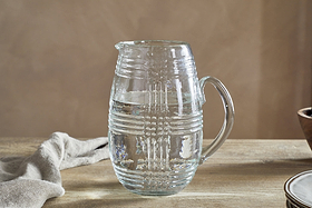 Kaanch Jug - Clear-GLASSWARE-Nkuku