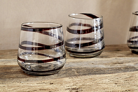 Nadia Tumbler - Mocha - (Set of 4)-GLASSWARE-Nkuku