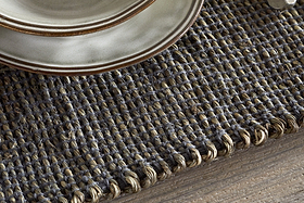 Gatita Seagrass Placemat Rectangular - Mocha - (Set of 4)-KITCHEN & DINING ACCESSORIES-Nkuku