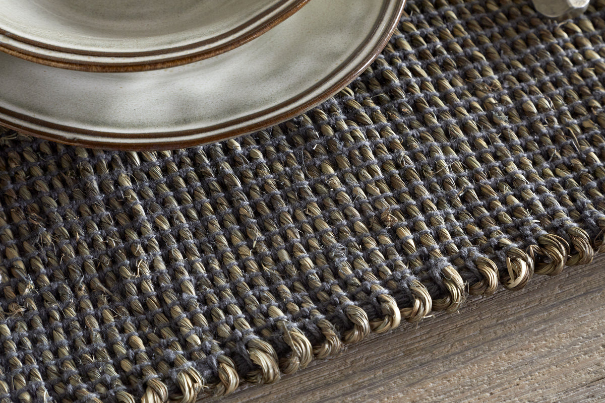 Gatita Seagrass Placemat Rectangular - Mocha - (Set of 4)-KITCHEN & DINING ACCESSORIES-Nkuku