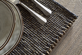Gatita Seagrass Placemat Rectangular - Mocha - (Set of 4)-KITCHEN & DINING ACCESSORIES-Nkuku