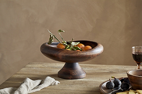 Sindar Pedestal Bowl - Natural-SERVEWARE-Nkuku