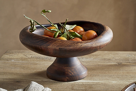 Sindar Pedestal Bowl - Natural-SERVEWARE-Nkuku