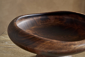 Sindar Pedestal Bowl - Natural-SERVEWARE-Nkuku