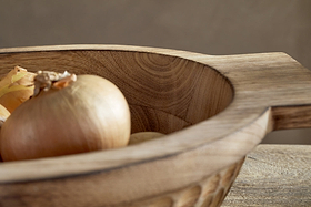 Pyaar Serving Bowl - Natural - Large-SERVEWARE-Nkuku