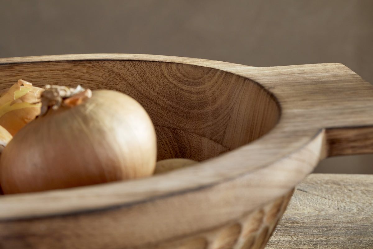 Pyaar Serving Bowl - Natural - Large-SERVEWARE-Nkuku