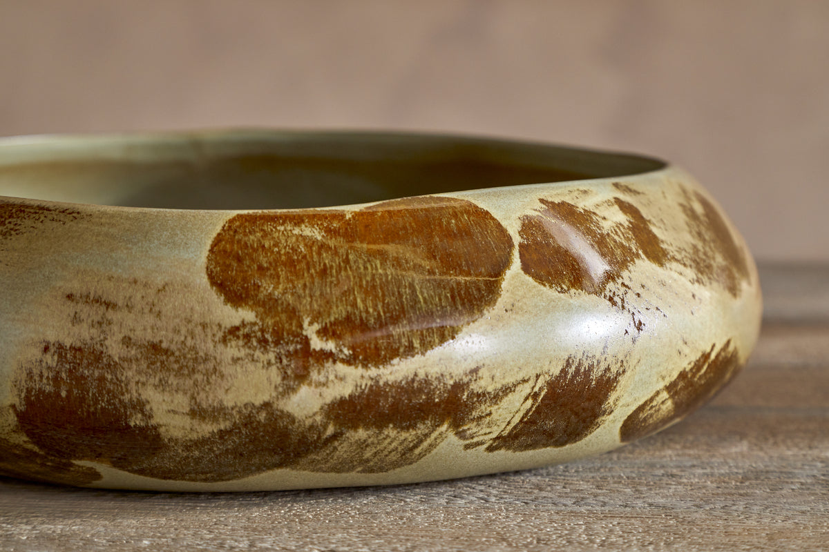 Terra Serving Bowl - Khaki Green-SERVEWARE-Nkuku