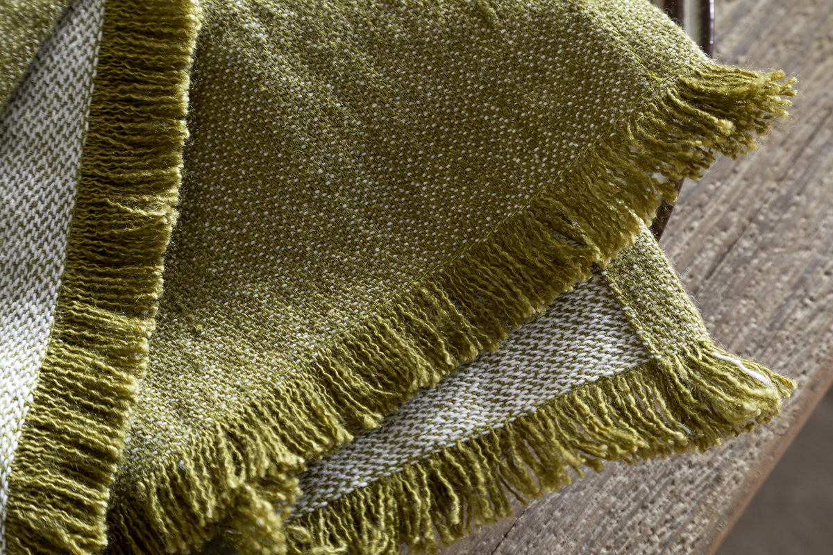Shanta Napkin - Green-KITCHEN & DINING ACCESSORIES-Nkuku