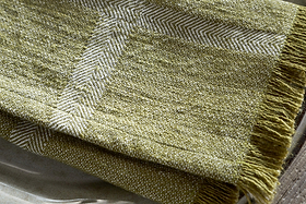 Shanta Napkin - Green-KITCHEN & DINING ACCESSORIES-Nkuku