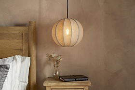Dharini Linen Lampshade - Natural-SHADES-Nkuku