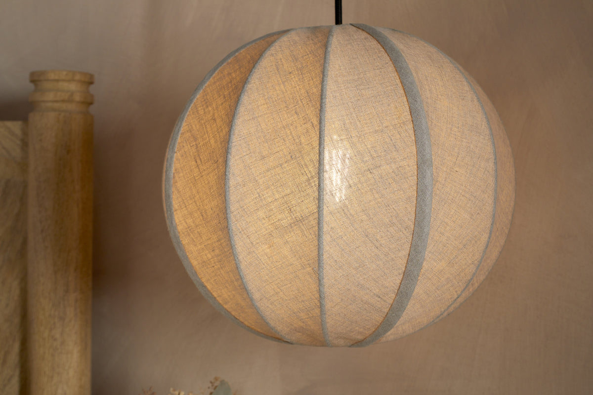 Dharini Linen Lampshade - Natural-SHADES-Nkuku