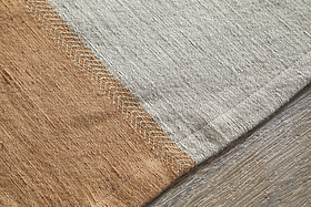 Geet Table Runner - Natural & Rust-KITCHEN & DINING ACCESSORIES-Nkuku
