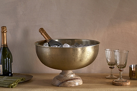 Amaya Champagne Bucket - Aged Antique-KITCHEN & DINING ACCESSORIES-Nkuku