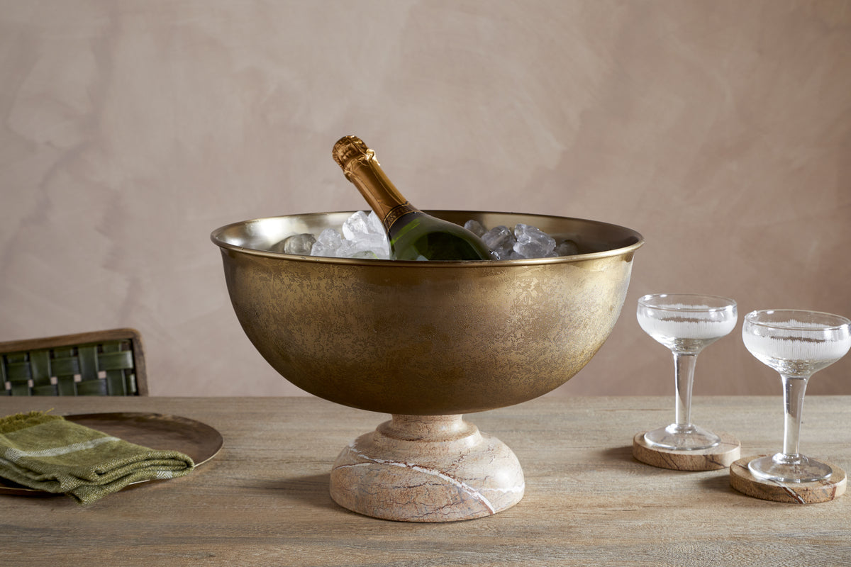 Amaya Champagne Bucket - Aged Antique