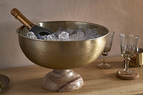 Amaya Champagne Bucket - Aged Antique-KITCHEN & DINING ACCESSORIES-Nkuku