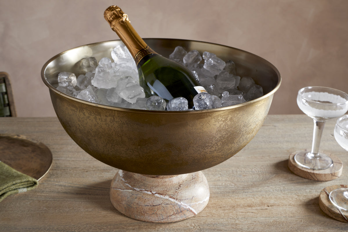 Amaya Champagne Bucket - Aged Antique
