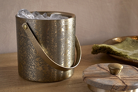 Amaya Ice Bucket - Aged Antique-KITCHEN & DINING ACCESSORIES-Nkuku