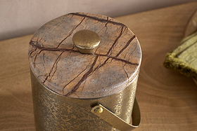 Amaya Ice Bucket - Aged Antique-KITCHEN & DINING ACCESSORIES-Nkuku