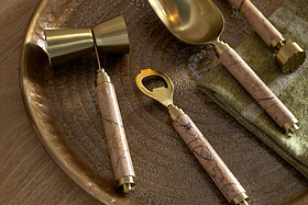 Amaya Cocktail Set - Aged Antique - (Set of 4)-KITCHEN & DINING ACCESSORIES-Nkuku