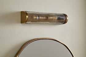 Akurdi Bathroom Mirror Light - Clear-LIGHTS-Nkuku