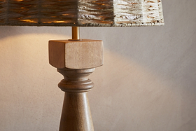 Hega Mango Wood Lamp - Natural