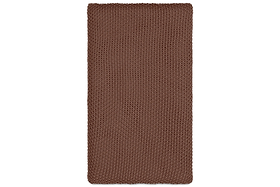 Nahan Moss Stitch Cotton Throw - Rust