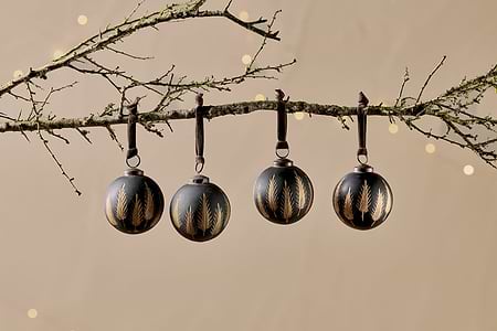 Nalguna Baubles - (Set of 4)-CHRISTMAS DECORATIONS-Nkuku