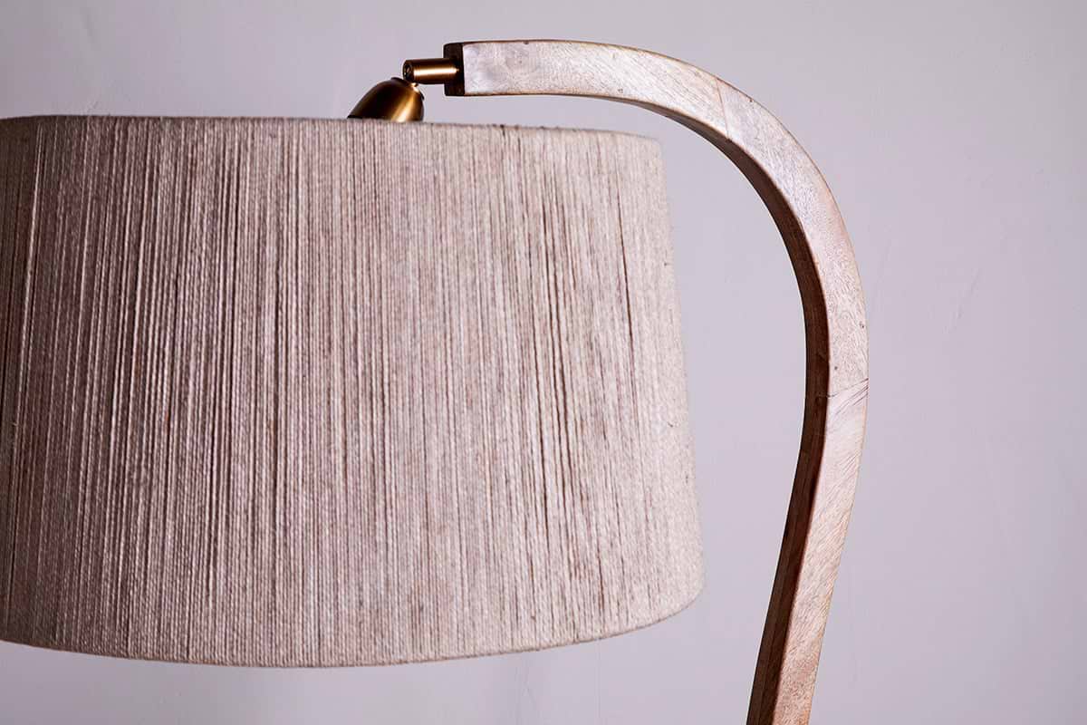 Namira Mango Wood Floor Lamp - Natural