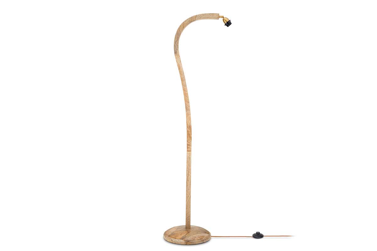 Namira Mango Wood Floor Lamp - Natural