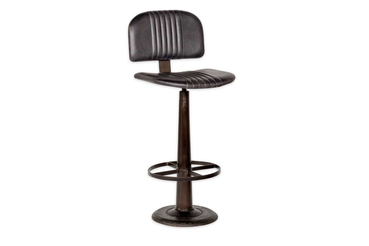 Narwana Bar Chair - Aged Black