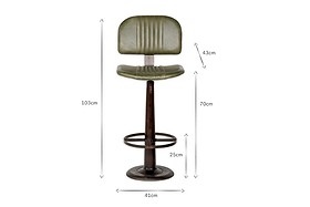 Narwana Bar Chair - Rich Green