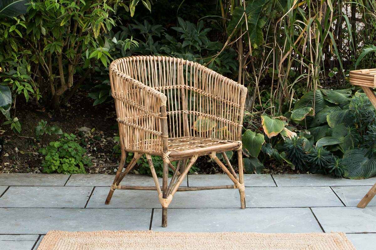 Nesari Rattan Armchair-GARDEN-Nkuku