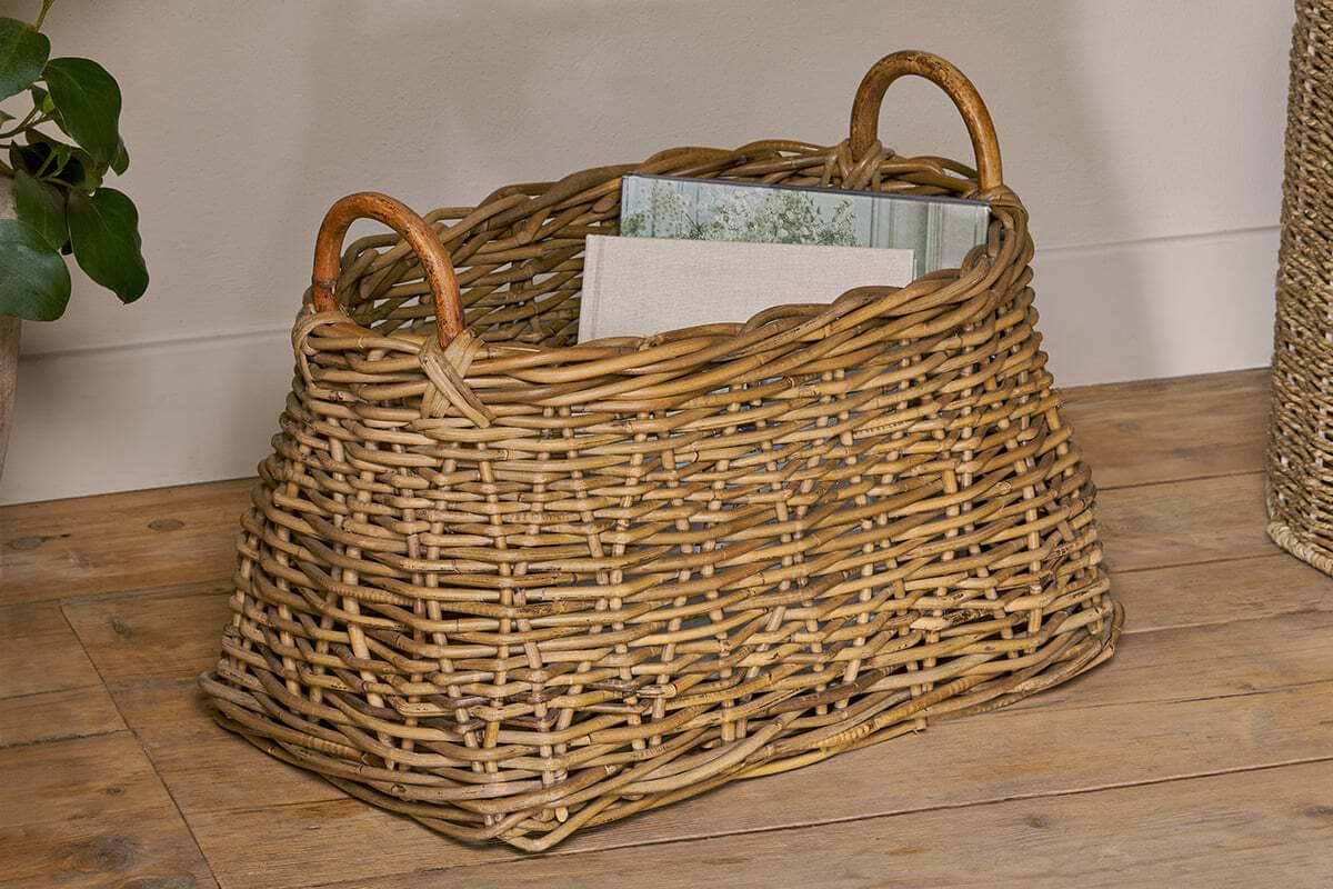 Netra Rattan Basket - Natural – Nkuku