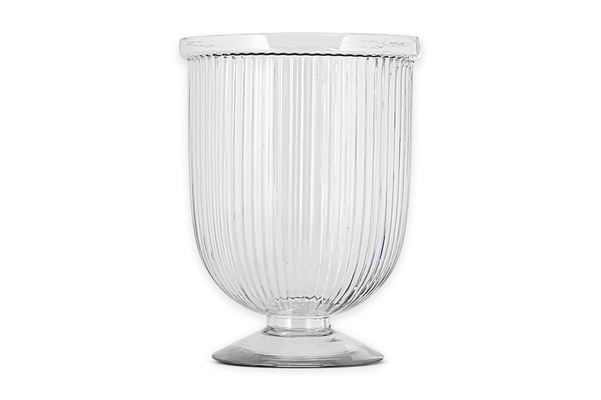 Nia Recycled Glass Candle Holder - Clear