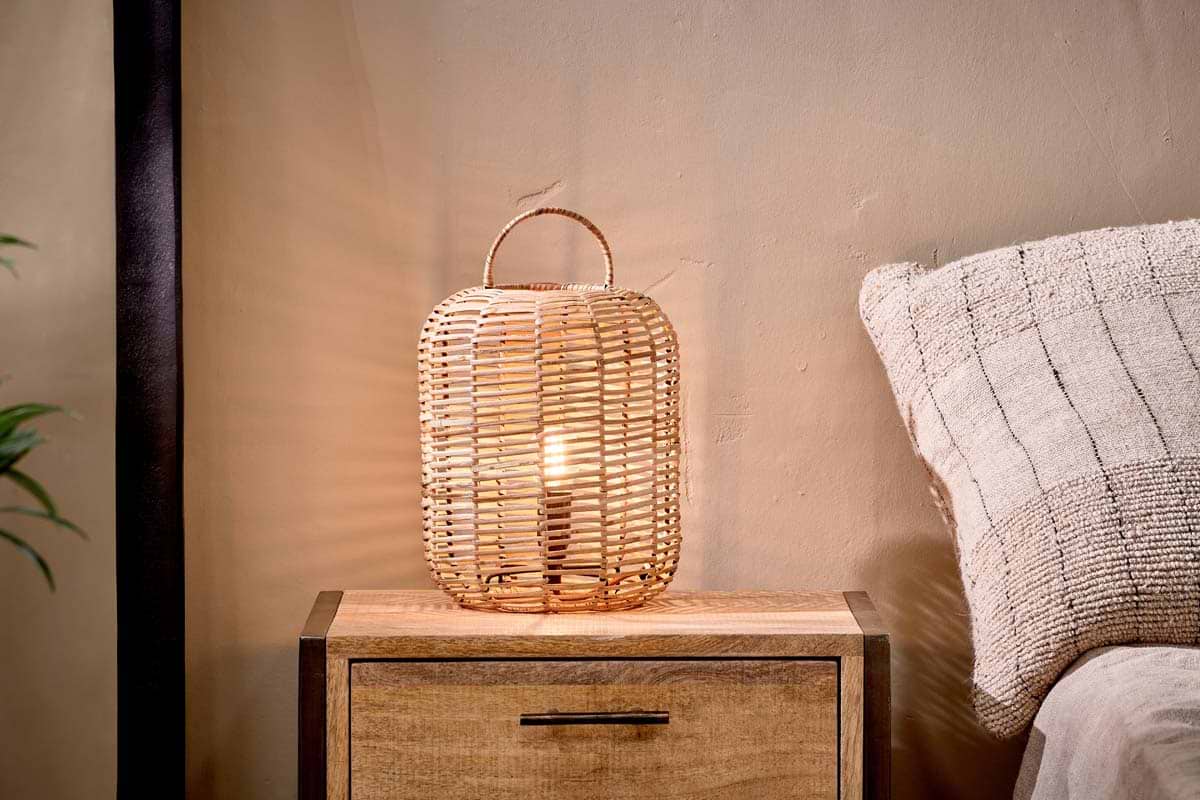 Noko Rattan Lamp - Extra Small-LAMPS-Nkuku
