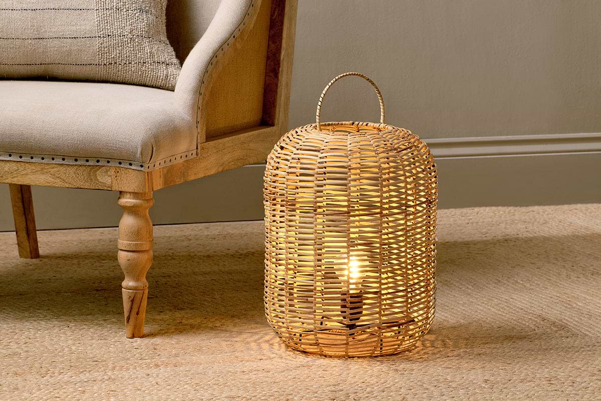 Noko Rattan Lamp-LAMPS-Nkuku